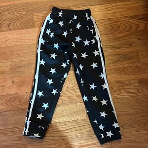 Lola + The Boys Starry Black Joggers